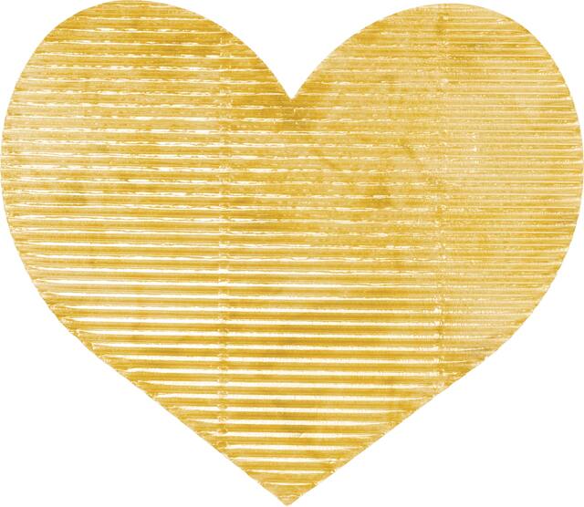 Metallic Heart Cutouts, 20-pk Front_Flat