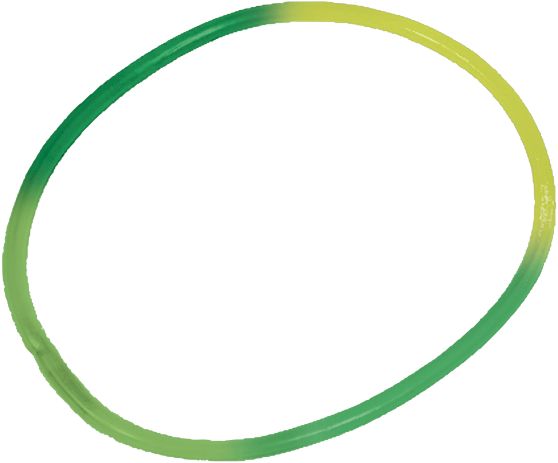 Bracelets en caoutchouc, vert, paq. 16 Overhead_Plunge