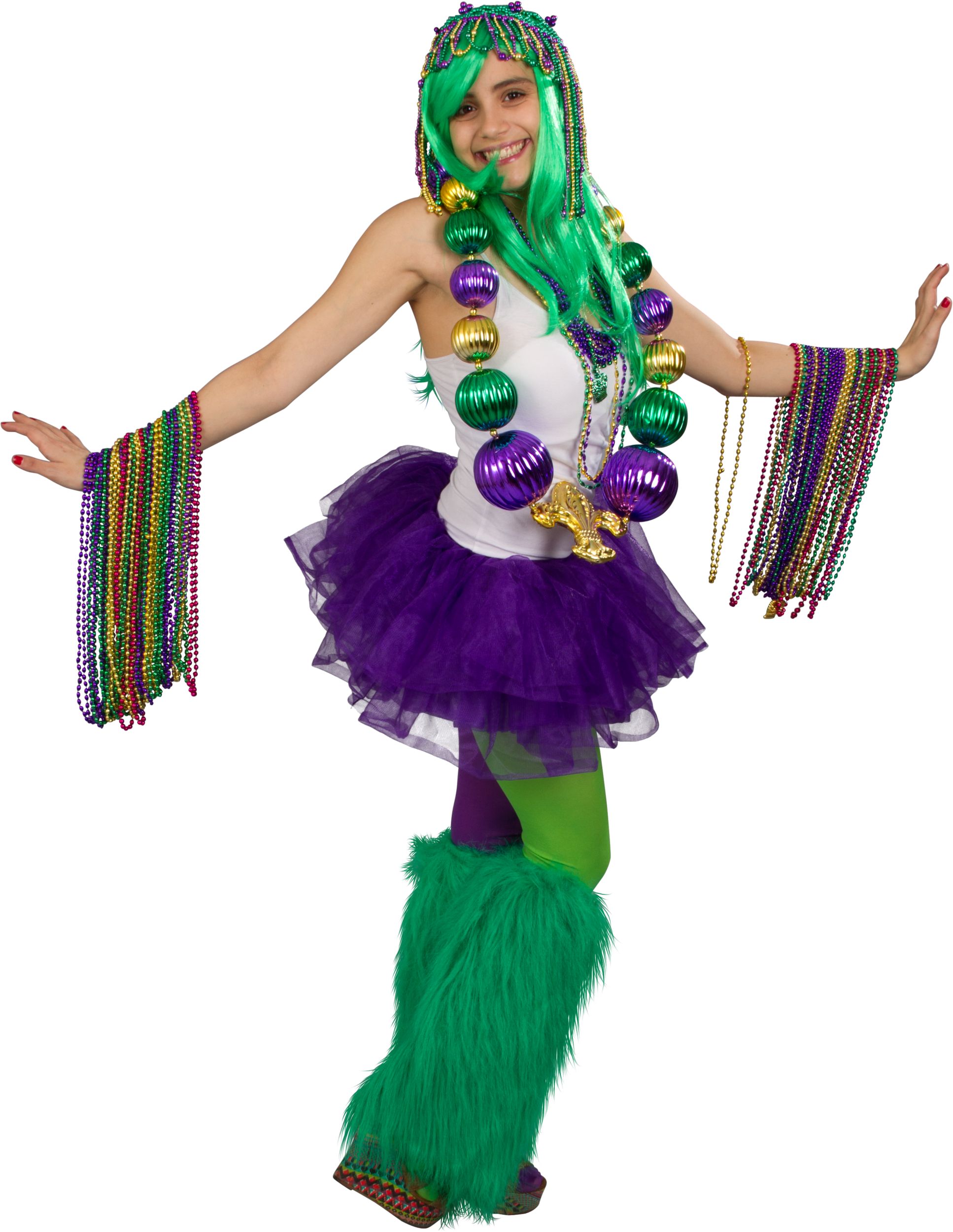 Mardi Gras Bead Necklaces, 100-pk Composite_or_Mixed