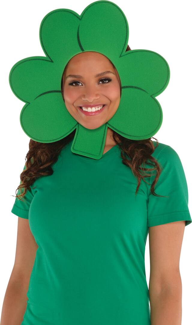 Chapeau en mousse trèfle Front_Flat