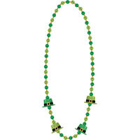 Leprechaun Hat Bead Necklace Front_Flat