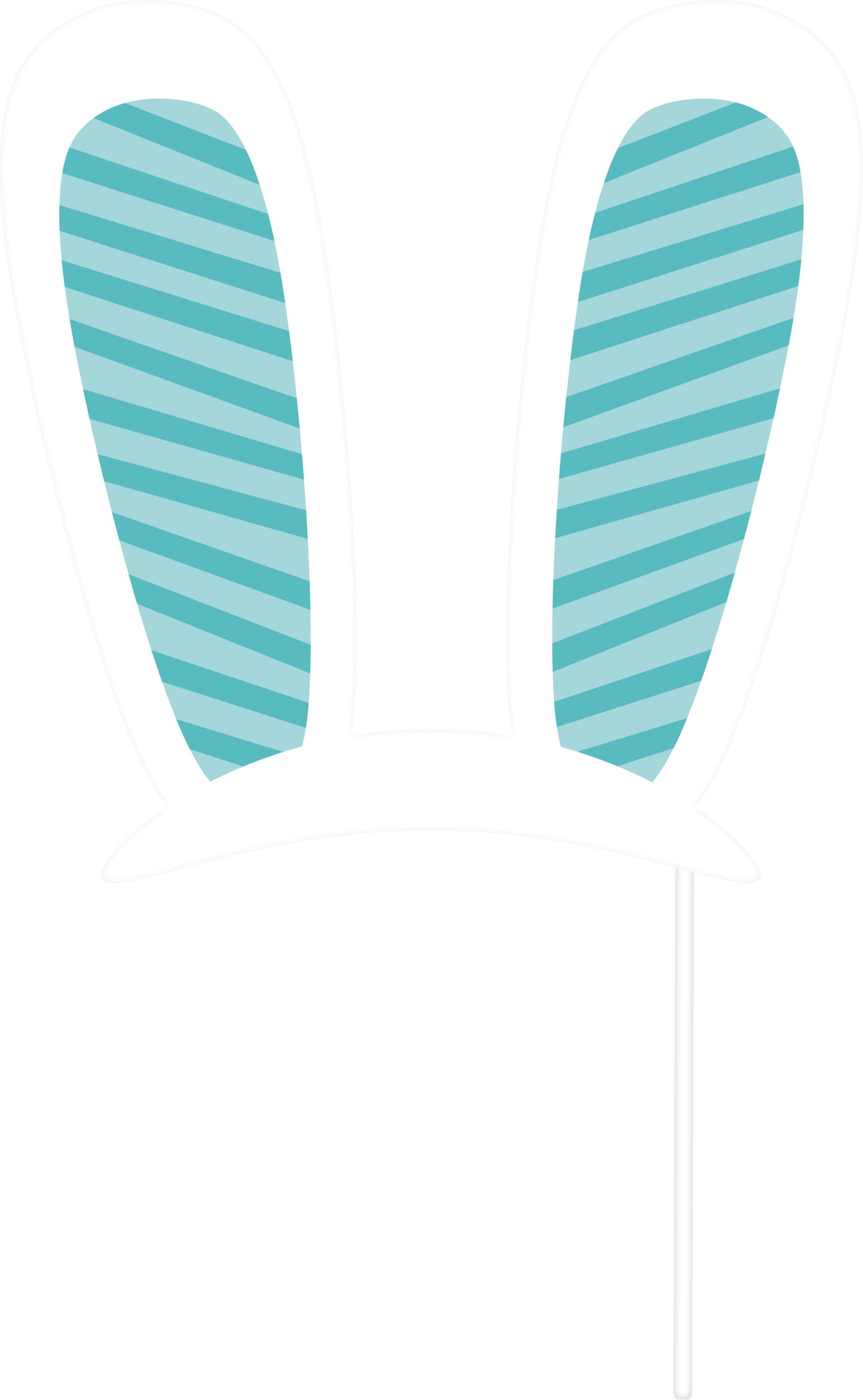 "Easter Bunny" Photo Booth Sign Props, Multi-Coloured, 13-pk, for Easter Front_Flat