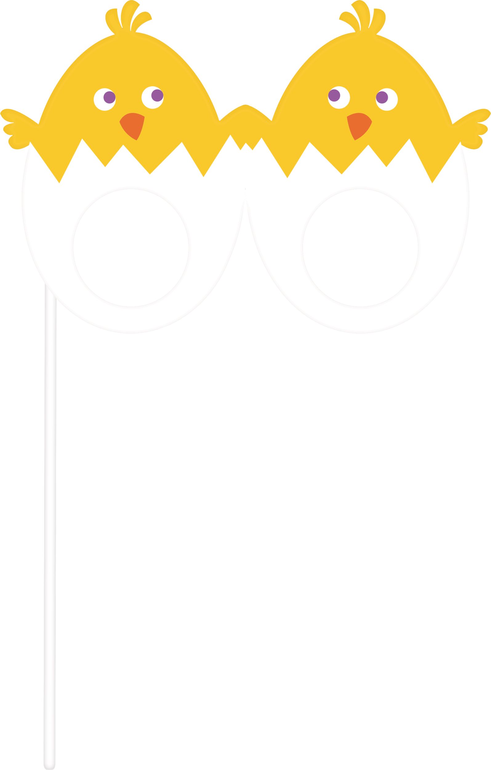 "Easter Bunny" Photo Booth Sign Props, Multi-Coloured, 13-pk, for Easter Front_Flat