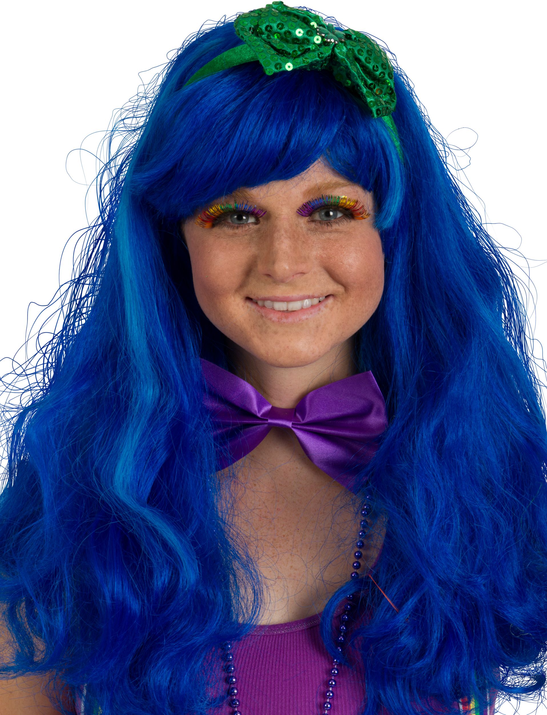 St. Patrick's Day Sequined Bow Headband, Green Front_Elevated