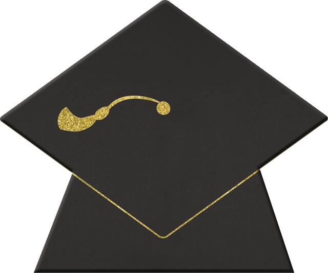 Graduation Chalkboard Label Stands, 8-pk Front_Flat