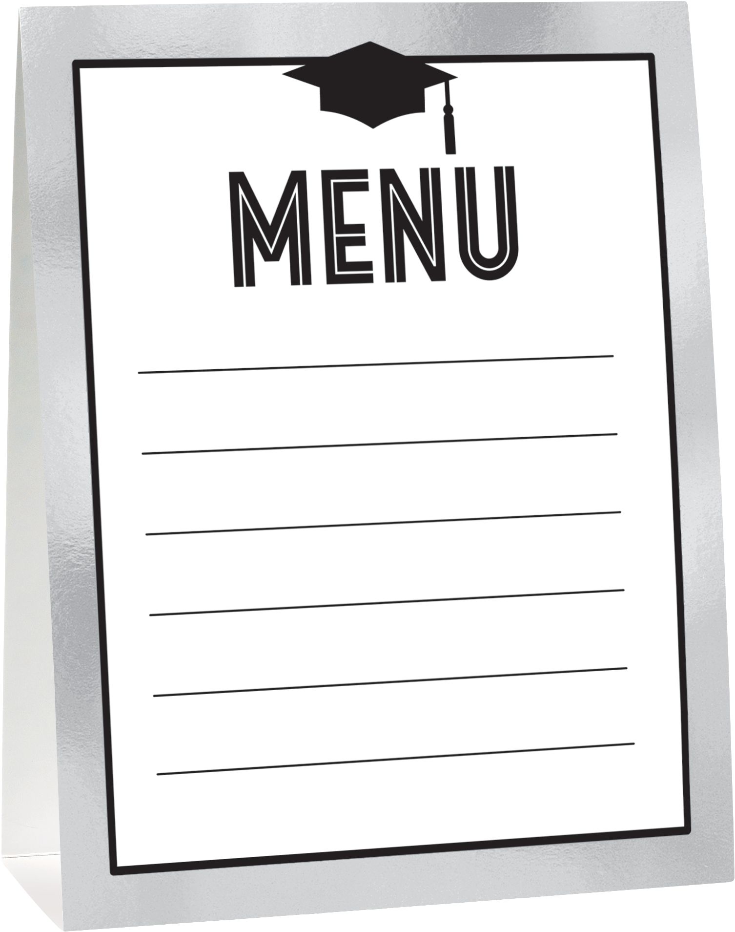 Grid Graduation Buffet Decorating Kit, 12-pc Front_Angled_Right