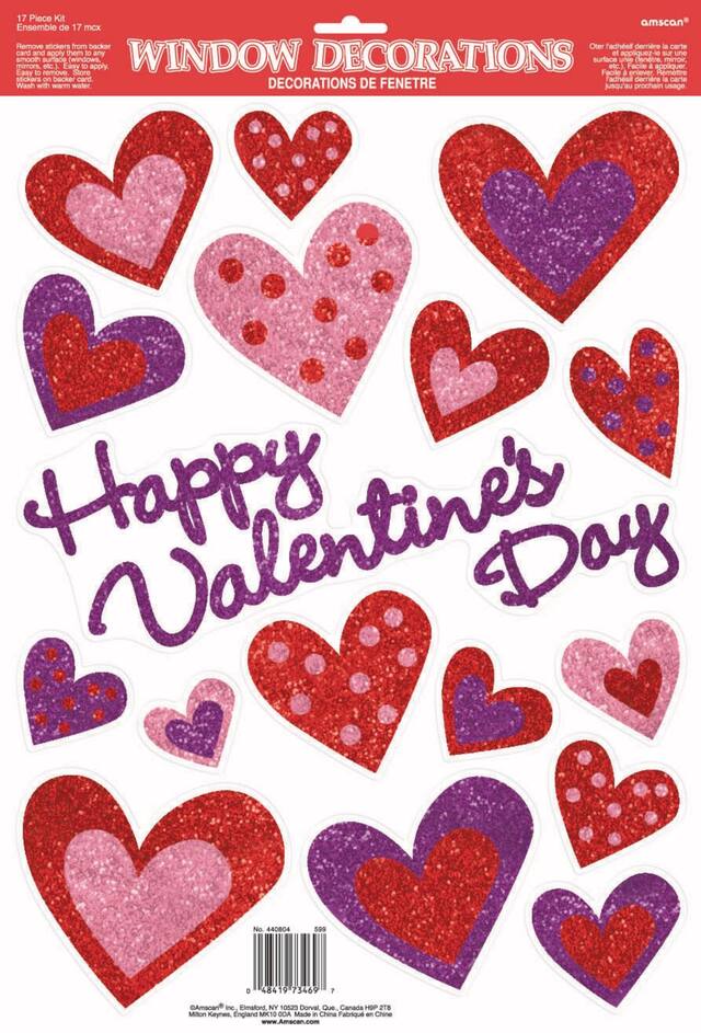 Décalcomanies Coeur étincelant, paq. 17 Front_Flat