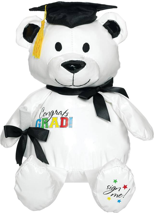 Graduation Autograph Bear Front_Flat