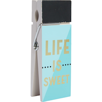 Jumbo Life is Sweet Clothespin Photo Holder Front_Angled_Right