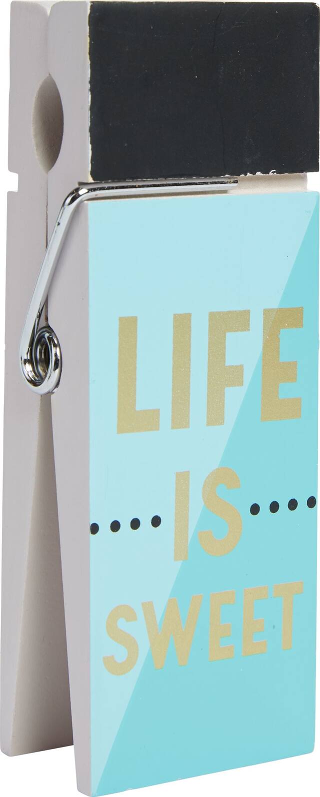 Jumbo Life is Sweet Clothespin Photo Holder Front_Angled_Right