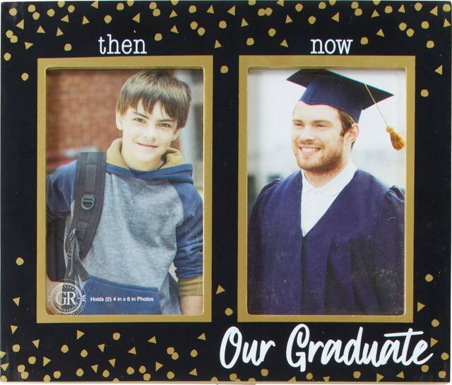 Then & Now Graduation Photo Frame Front_Flat