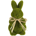 Easter Clearance! Easter Moss Bunny 7.87 High Spring Green Standing Rabbit  Flocking Bunny Tabletop Ornament Easter Figure Decoration