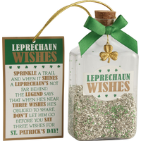 Leprechaun Wishes Ornament Front_Angled_Right