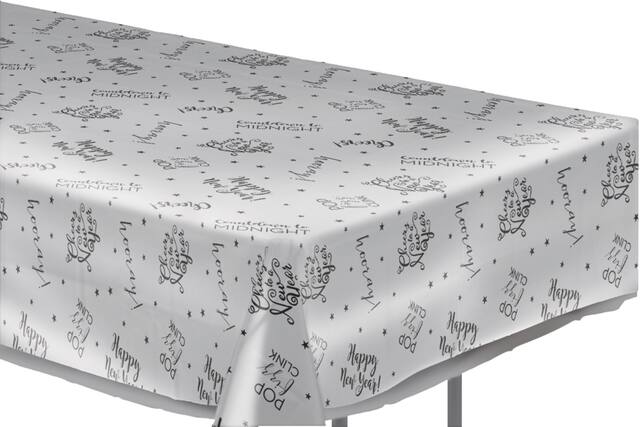 Cheerful New Year's Table Cover Front_Angled_Right