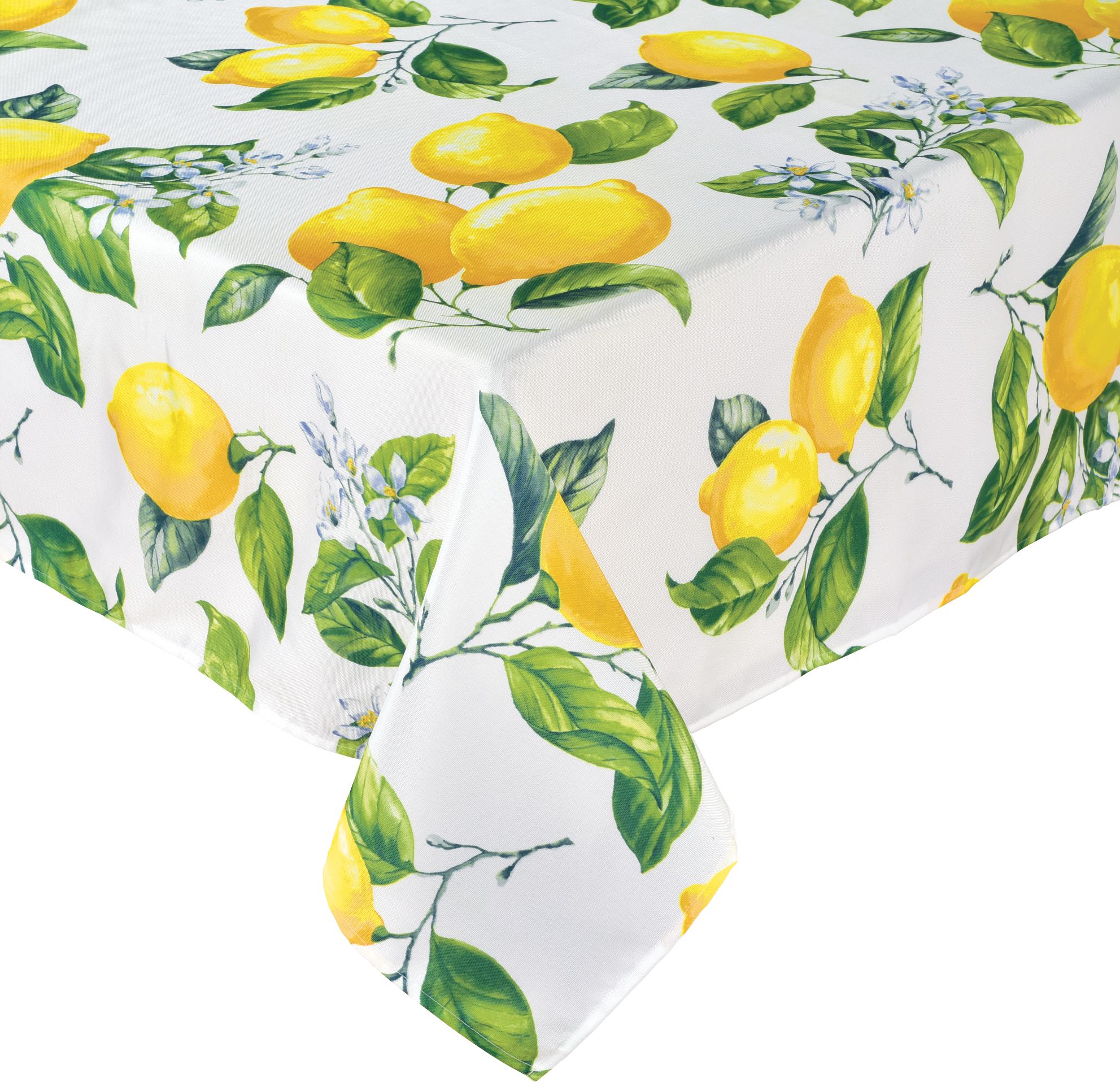 Lemon Fabric Tablecloth CloseUp