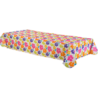 Housse pour table en vinyle à dos en flanelle hibiscus Front_Angled_Left