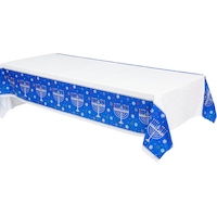 Nappe en plastique Huit soirées joyeuses Front_Angled_Left