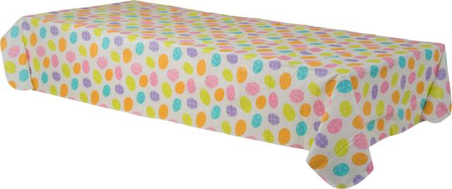 Easter Egg Flannel-Backed Vinyl Table Cover Front_Angled_Left