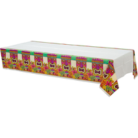 Tropical Tiki Plastic Table Covers, 3-pk Front_Angled_Left