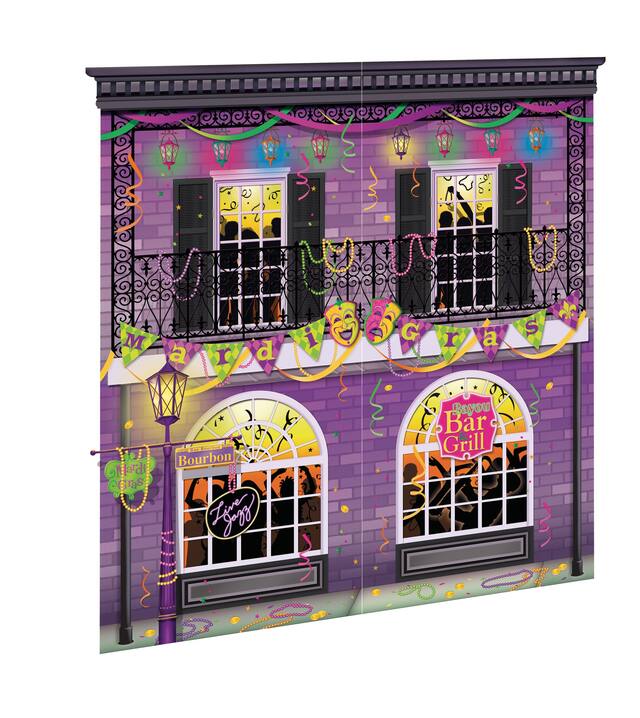 Mardi Gras Scene Setters, 2-pc Front_Three_Fourths_Angled_Right