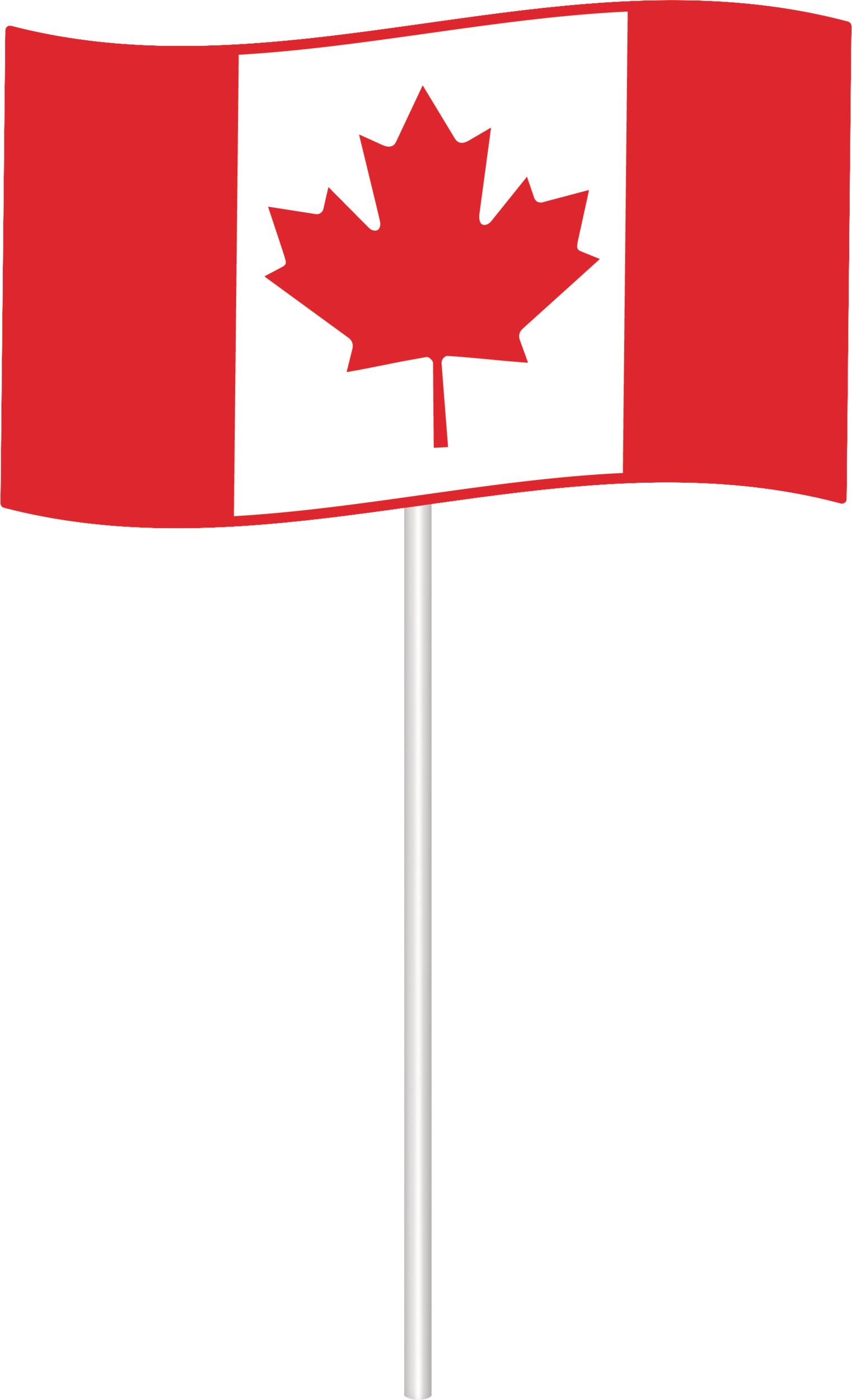 "Oh Canada" Plastic Scene Setter Background Decoration with Photo Booth Props, Multi-Coloured, 65-in, 15-pk, for Canada Day Front_Flat