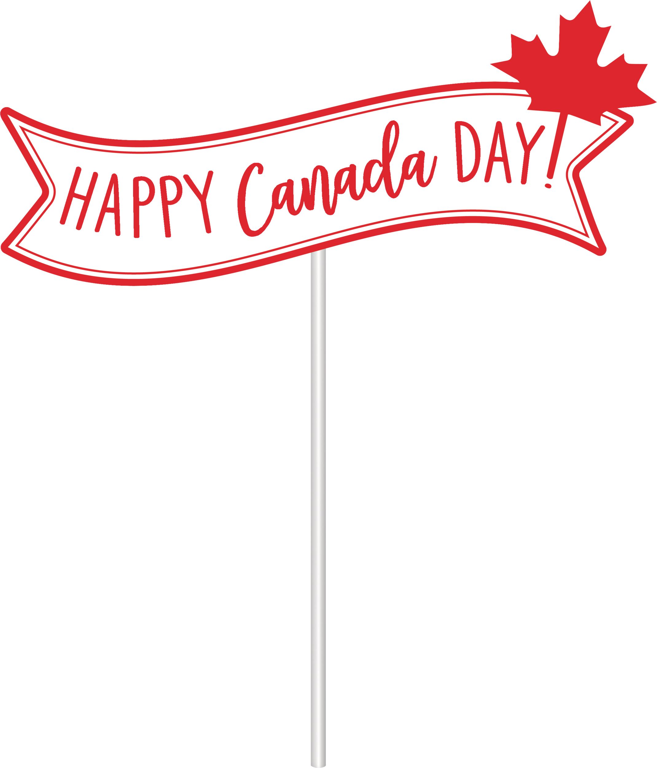 "Oh Canada" Plastic Scene Setter Background Decoration with Photo Booth Props, Multi-Coloured, 65-in, 15-pk, for Canada Day Front_Flat
