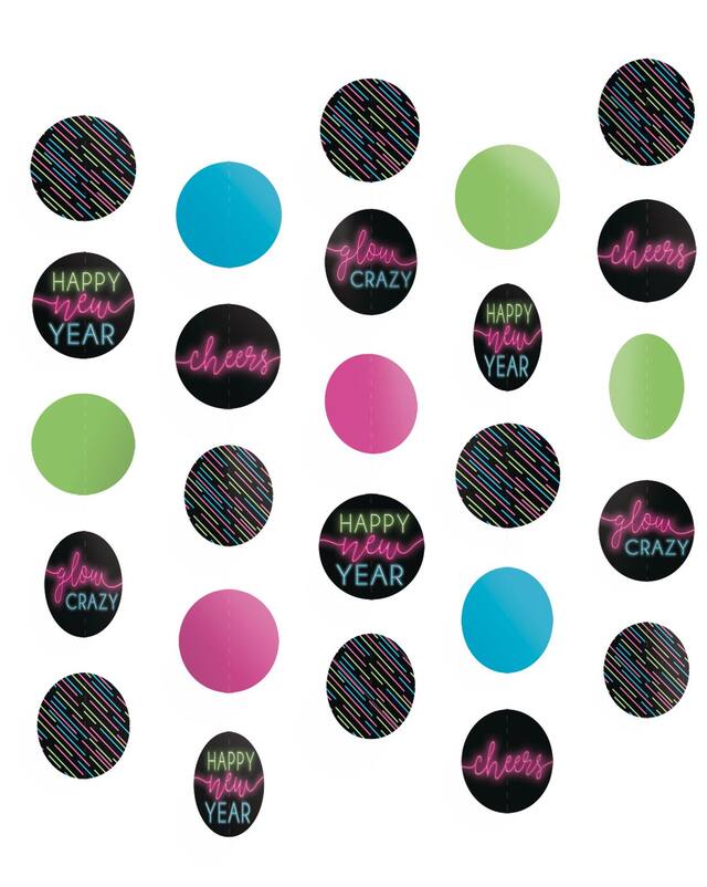 Décorations sur fil du Nouvel An lumineux, paq. 5 Front_Flat