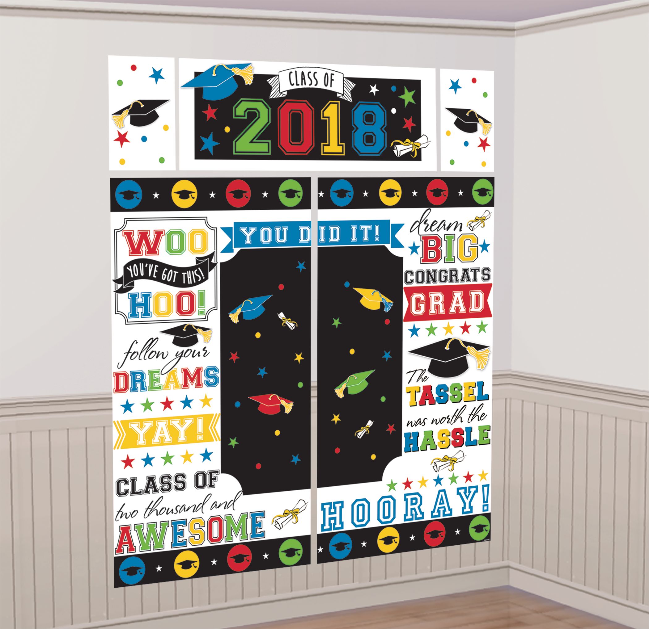 Ballon en aluminium satiné citrouille lanterne et fantôme, orange/blanc, 50 po, gonflé d'air, pour l'Halloween Front_Angled_Right