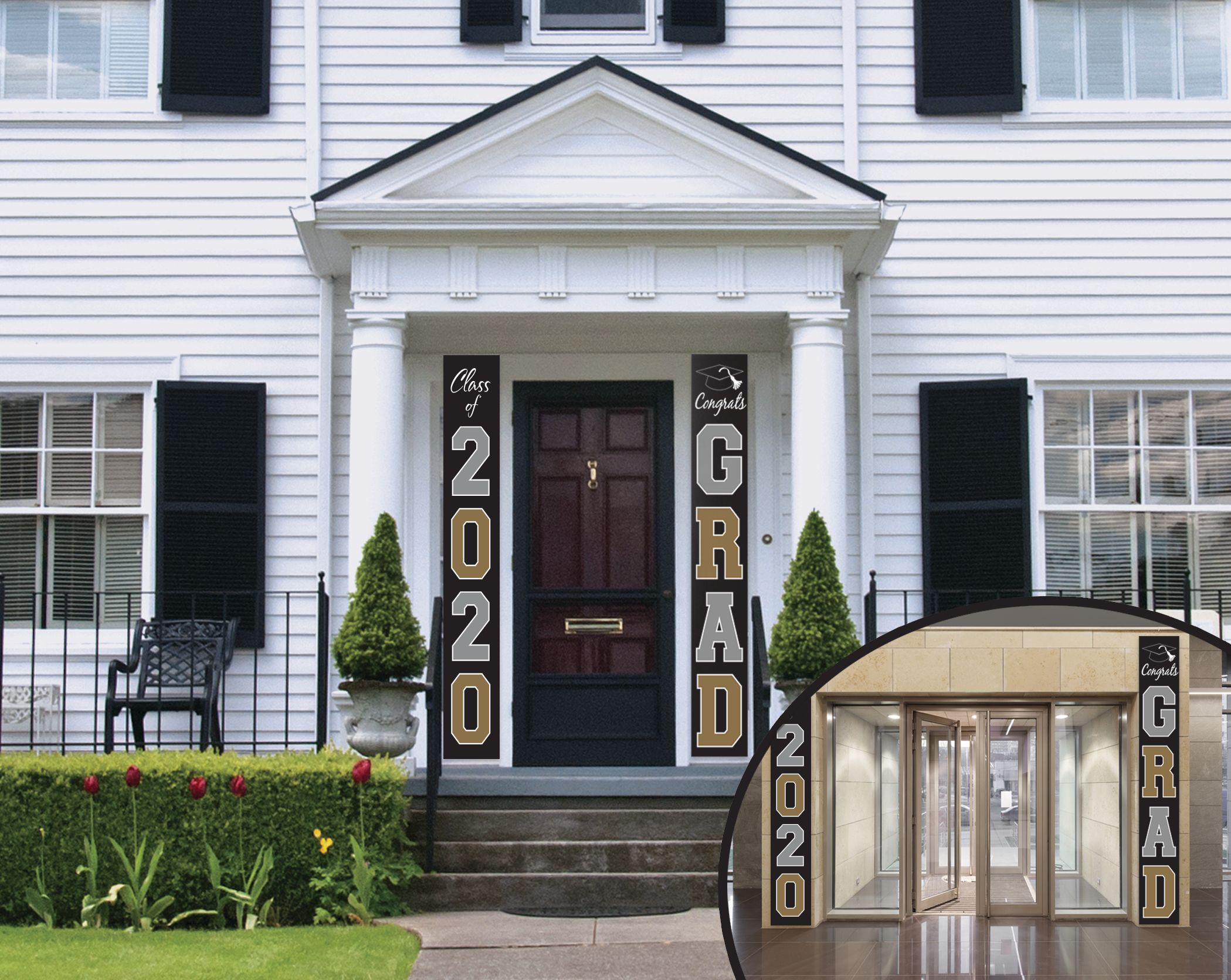 Graduation Banner Flags, 2-pc Front_Flat