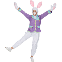 Easter Bunny Adult Costume, Purple Front_Flat