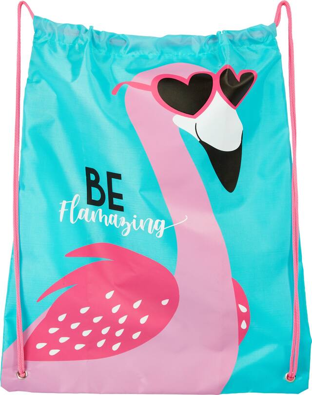 Flamazing Drawstring Backpack Front_Flat