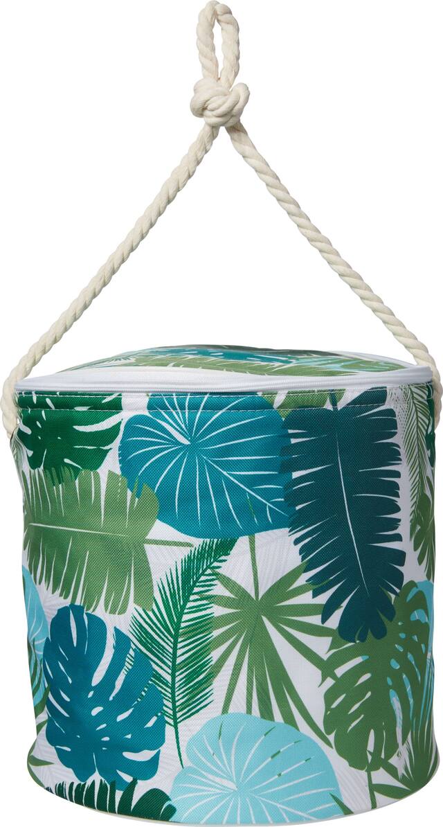Palm Leaf Cooler Bag Front_Flat