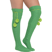 Green Boot Socks Front_Angled_Right