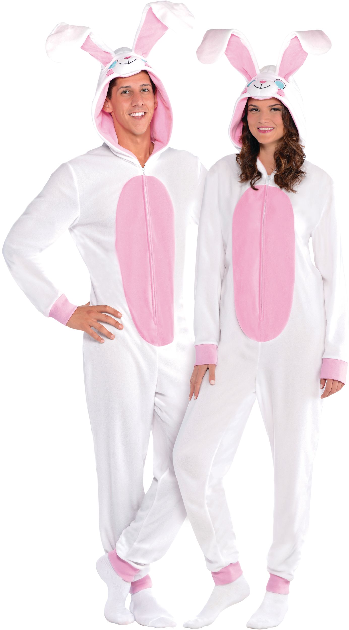 Easter Bunny One Piece Adult Pajamas, S/M Composite_or_Mixed