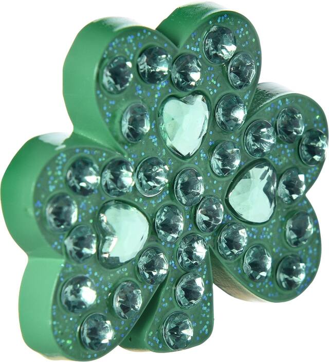 Bague trèfle à pierre précieuse Front_Angled_Right