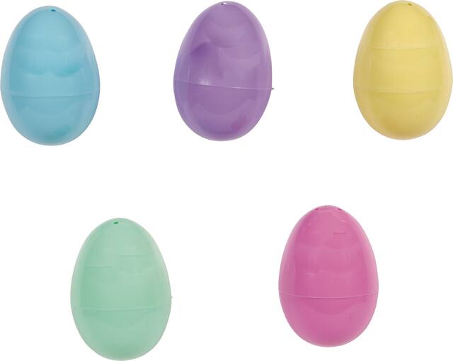Pastel Fillable Eggs, Multi-Coloured, 6-pk, for Easter Front_Elevated