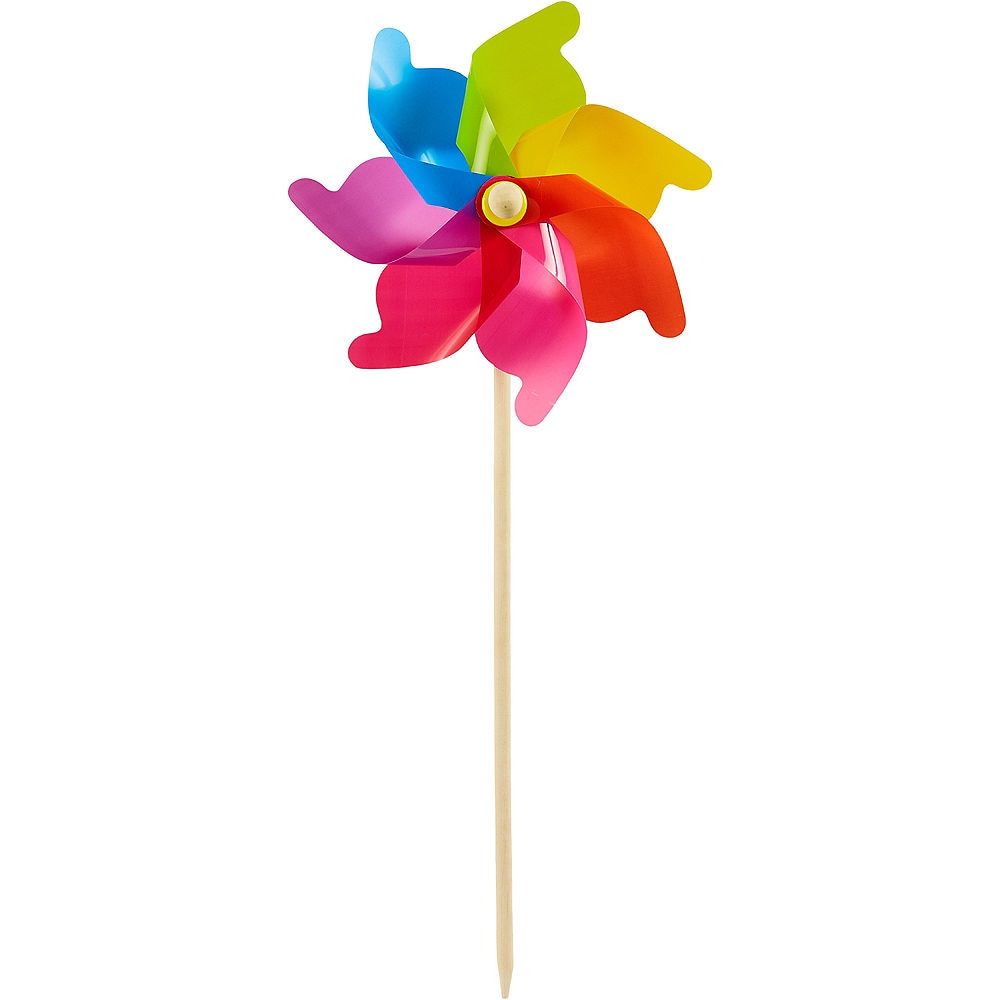 Rainbow Pinwheel Yard Stake Front_Flat