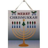 Affiche étincelante Merry Chrismukkah Front_Flat