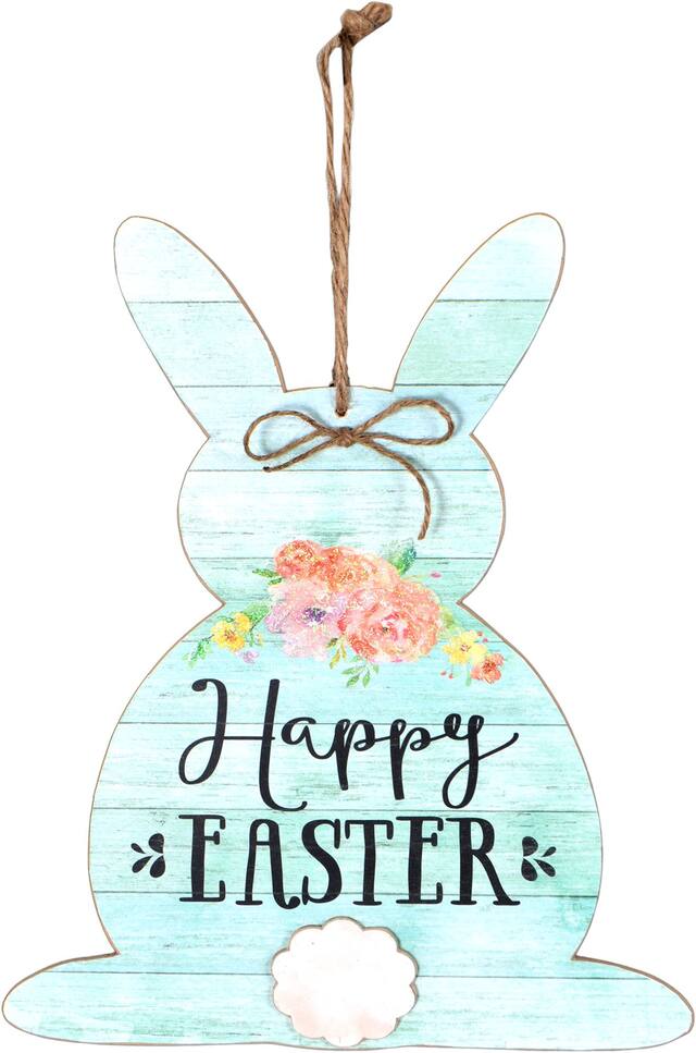 Rustic Easter Bunny Sign Front_Flat