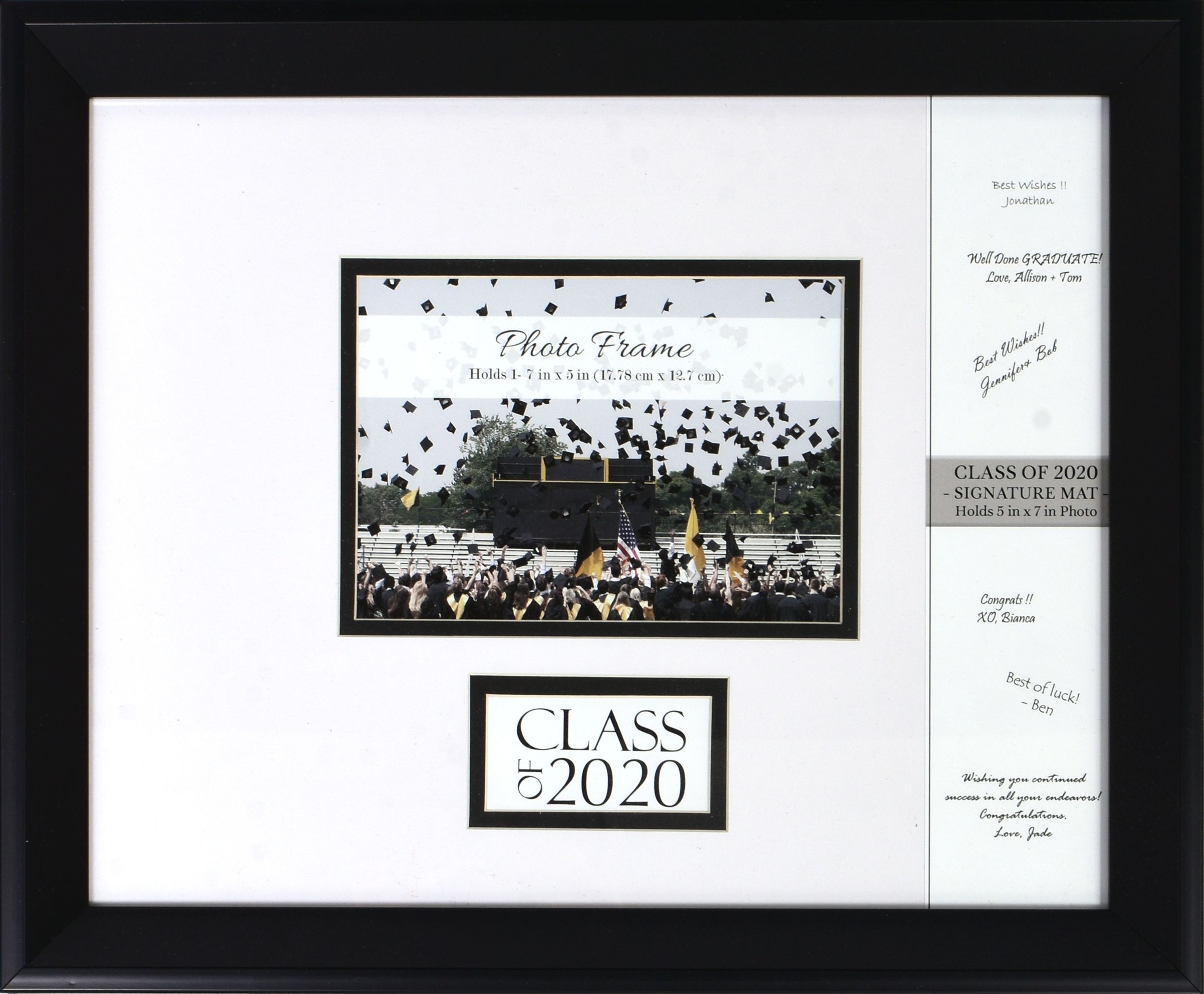Class of 2020 Autograph Graduation Photo Frame Front_Flat