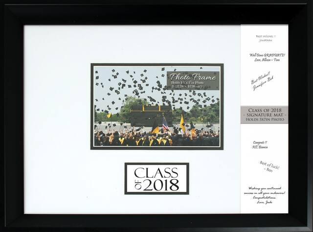 Class of 2020 Autograph Graduation Photo Frame Front_Flat