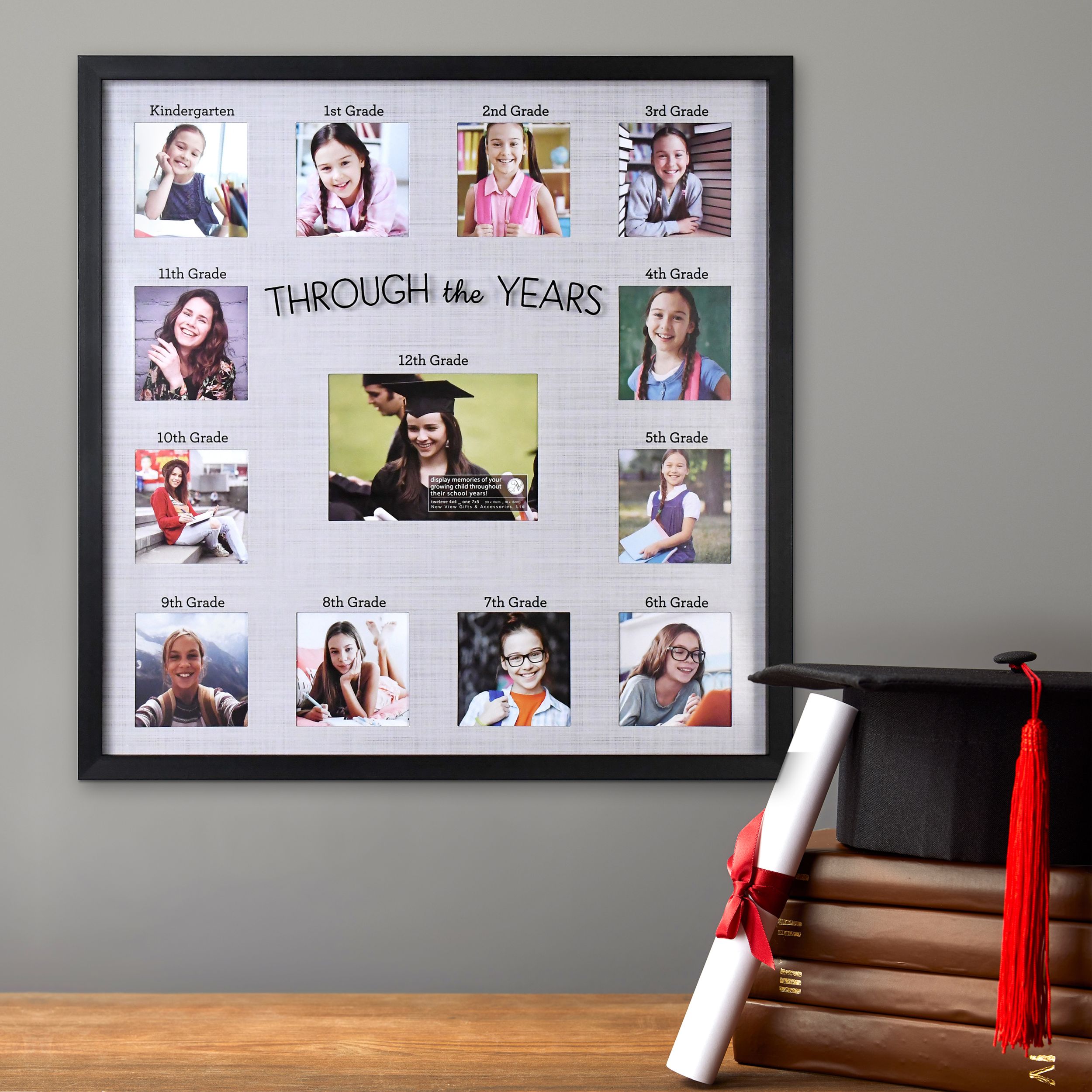 Through the Years High School Graduation Photo Collage Frame Composite_or_Mixed