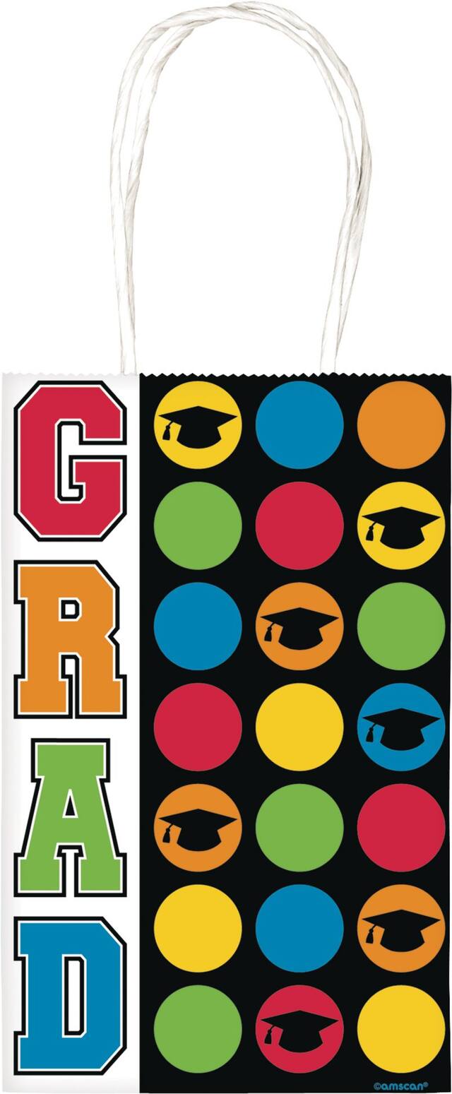 Multi-Colour Graduation Gift Bag Front_Flat