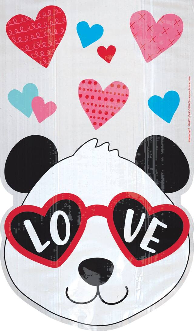 Sacs à surprises animaux mignons de la Saint-Valentin, paq. 20 Front_Flat