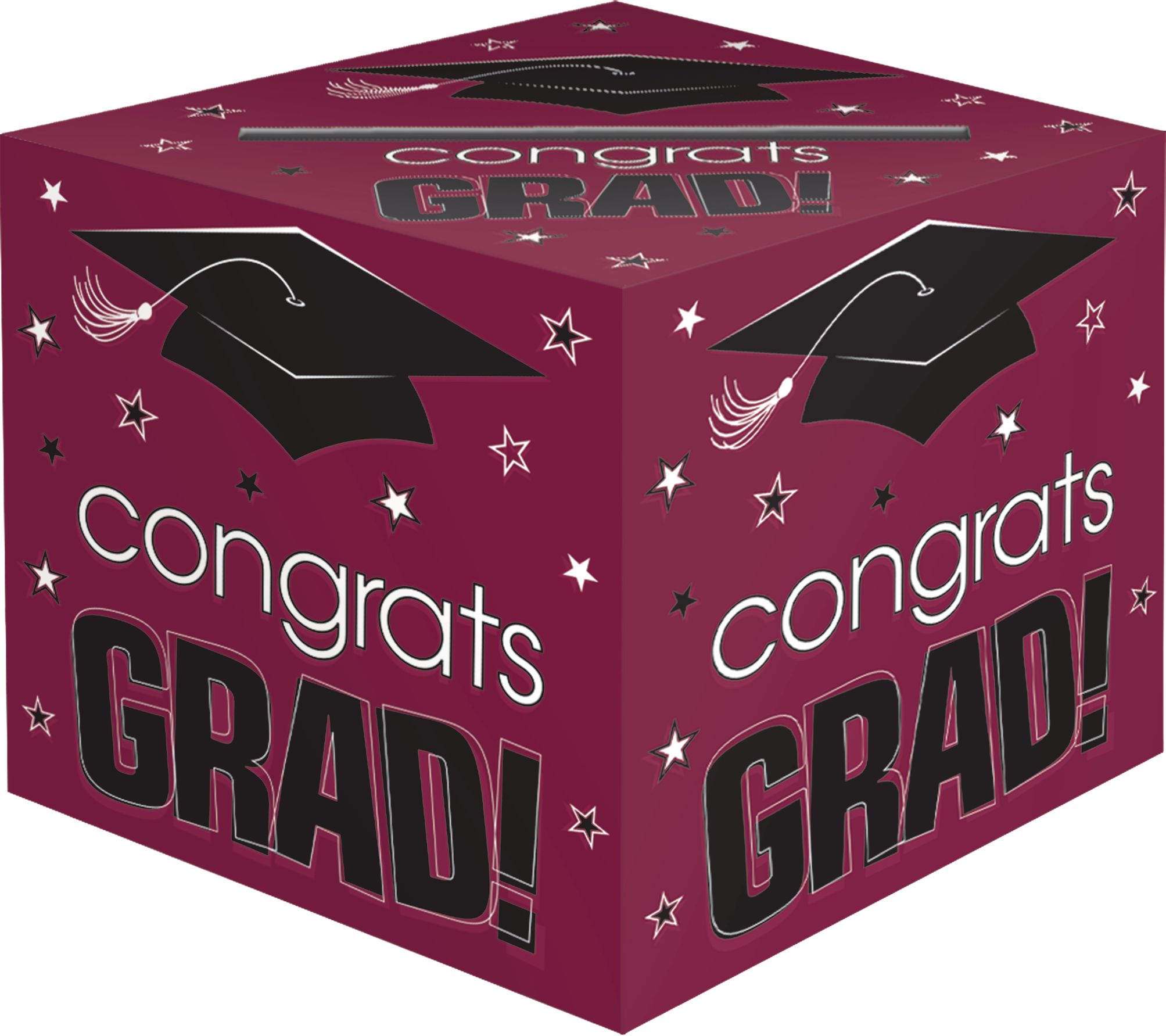 Congrats Grad Berry Graduation Card Holder Box | Party City