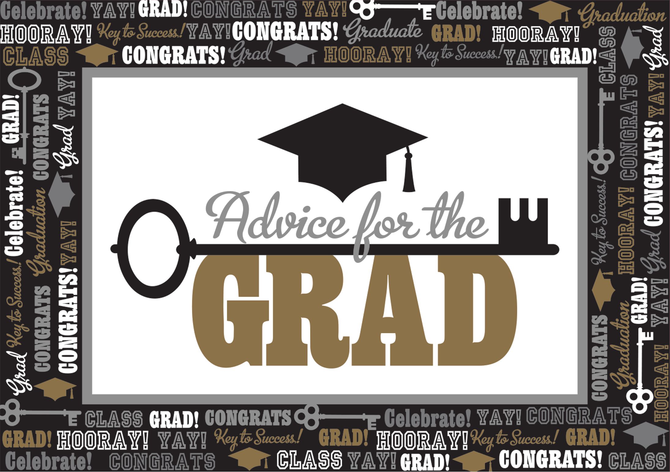 Graduation Advice Cards, 24-pk Front_Flat