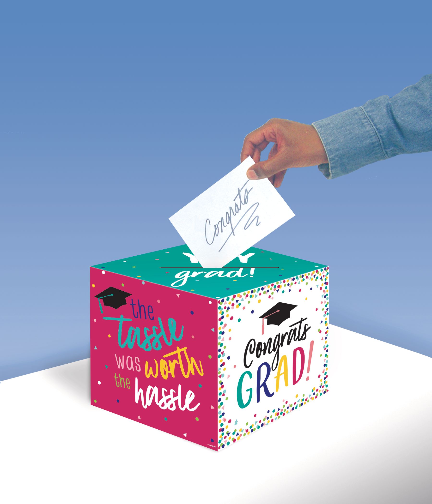 Yay Grad Card Holder Box Front_Angled_Right