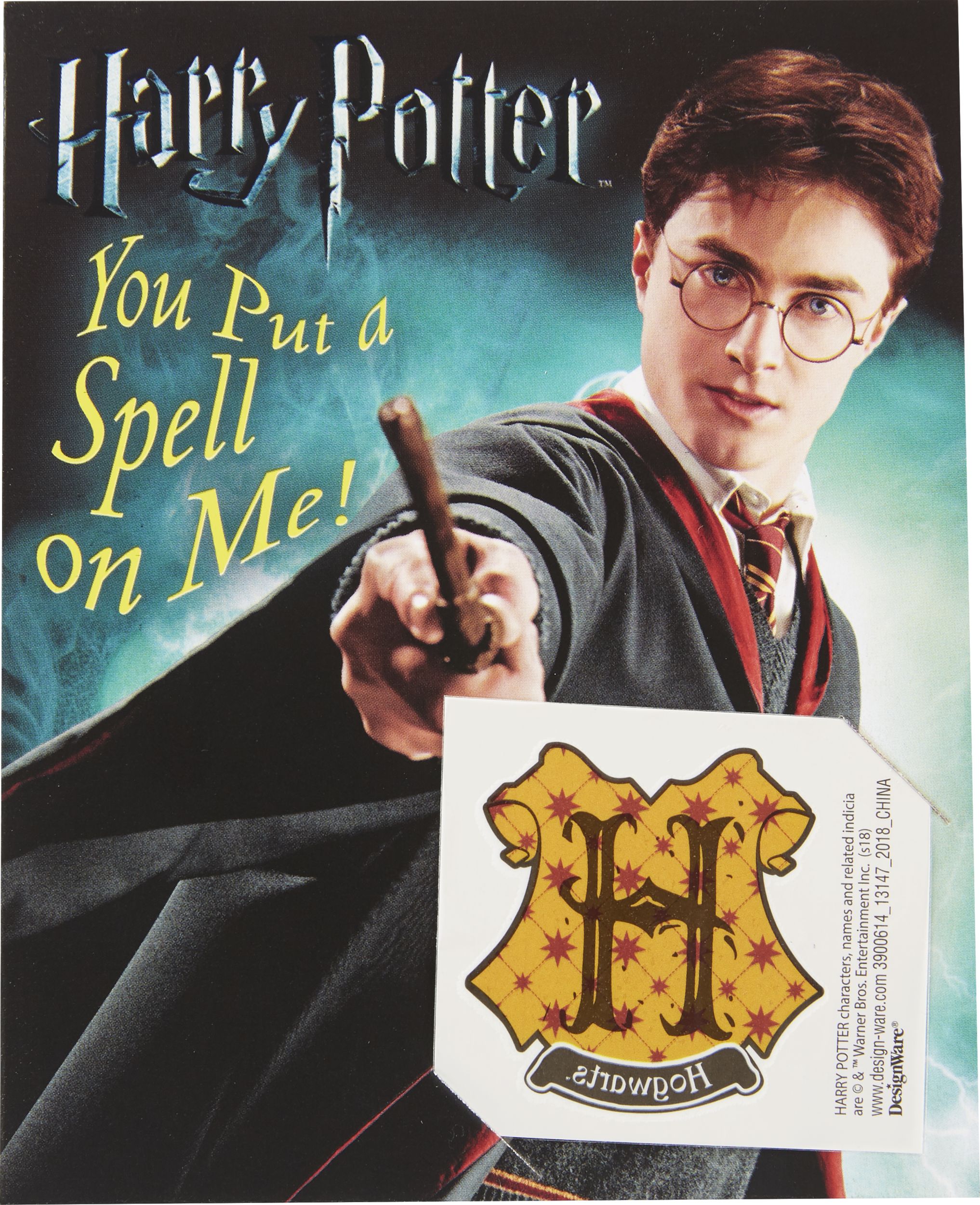 Cartes de Saint-Valentin Harry Potter avec cadeaux-surprises, paq. 12 Front_Flat