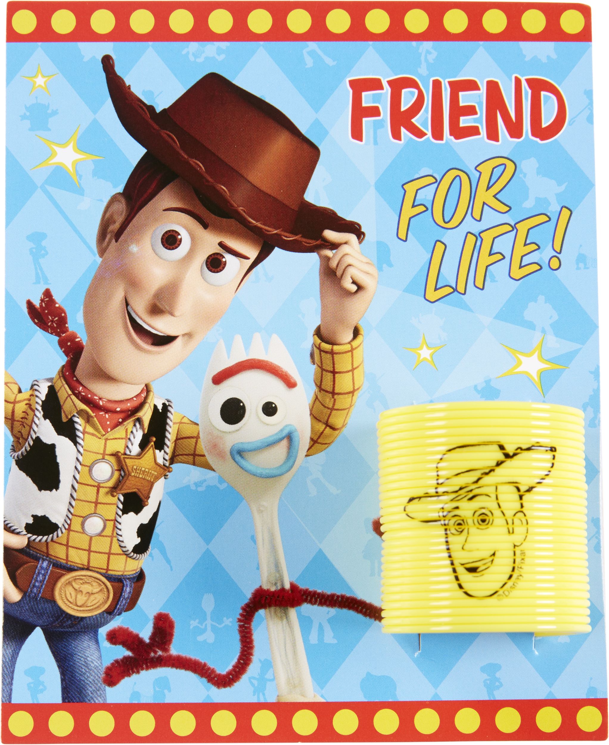 Toy Story 4 Valentine Exchange Cards with Springs, 12-pk Front_Flat
