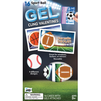 Sports Valentine Exchange Cards with Favours, 16-pk Front_Flat